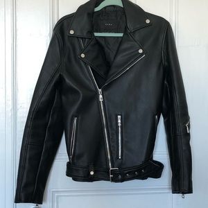 Zara Faux Leather Jacket - Black (Medium)